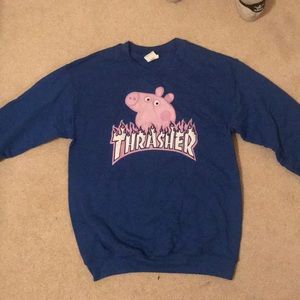 peppa pig thrasher crewneck